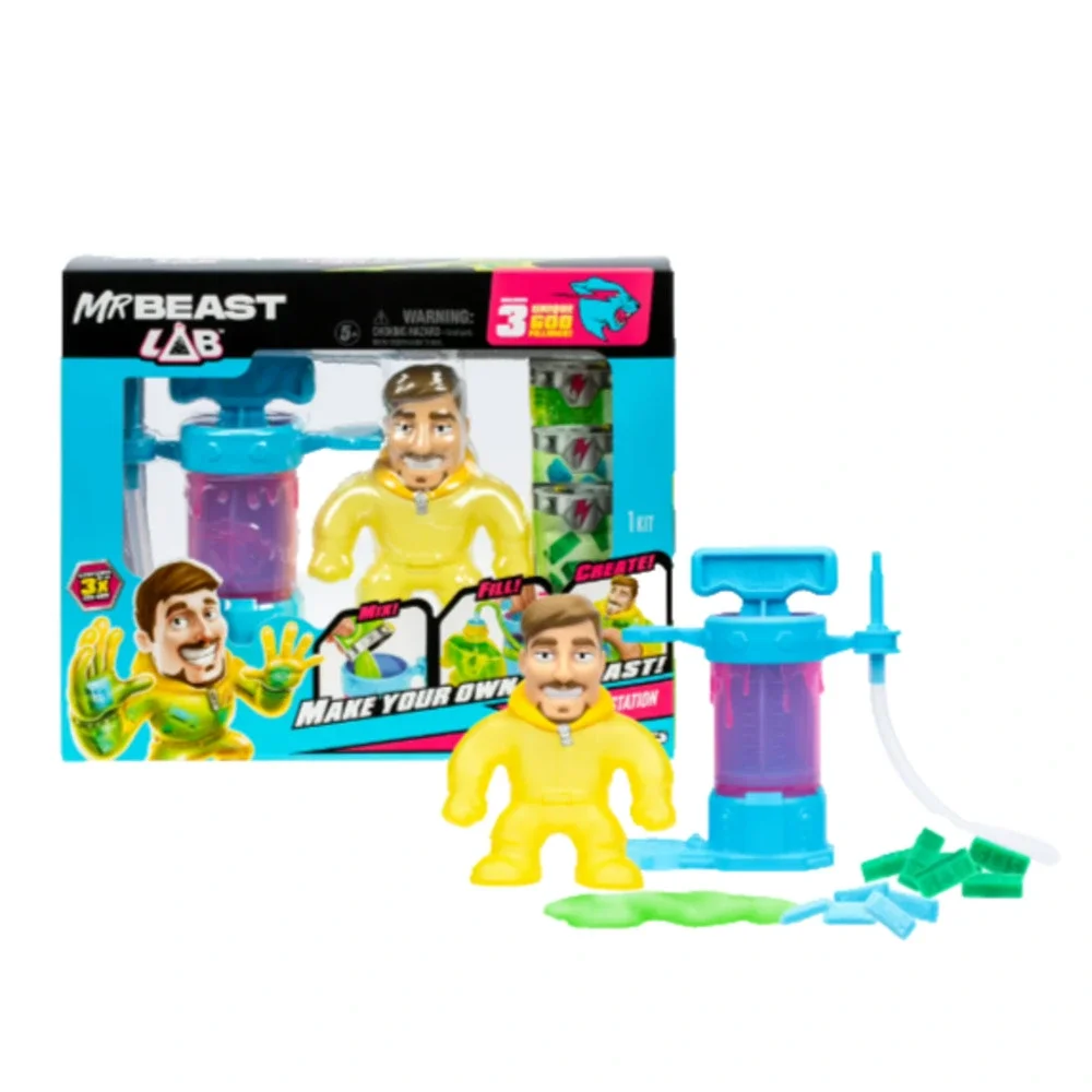 MrBeast Lab Creation Station Stretchy Action Figure DIY Kids Toy Moose Toys